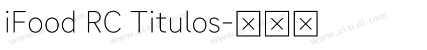 iFood RC Titulos字体转换